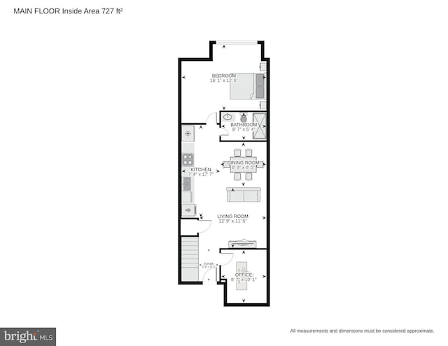 611 Kennedy St NW Unit 402, Washington, DC 20011 - room layout