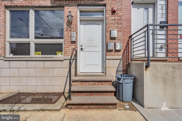821 N 15th St Unit 2, Philadelphia, PA 19130 - doorway to property with brick siding