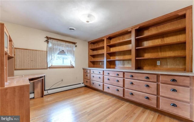 1195 Hemlock St, Palmerton, PA 18071 - unfurnished office featuring baseboard heating and light wood-style flooring