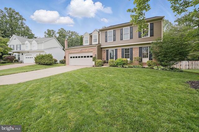 4549 Diehl Ct, Woodbridge, VA 22193 - view of front of property with driveway, brick siding, and a garage