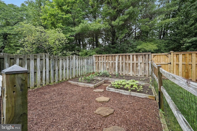 4549 Diehl Ct, Woodbridge, VA 22193 - fenced backyard featuring a vegetable garden