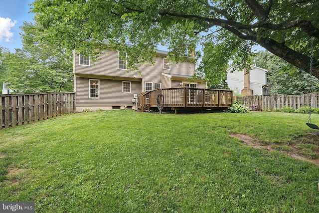 4549 Diehl Ct, Woodbridge, VA 22193 - back of house featuring a wooden deck