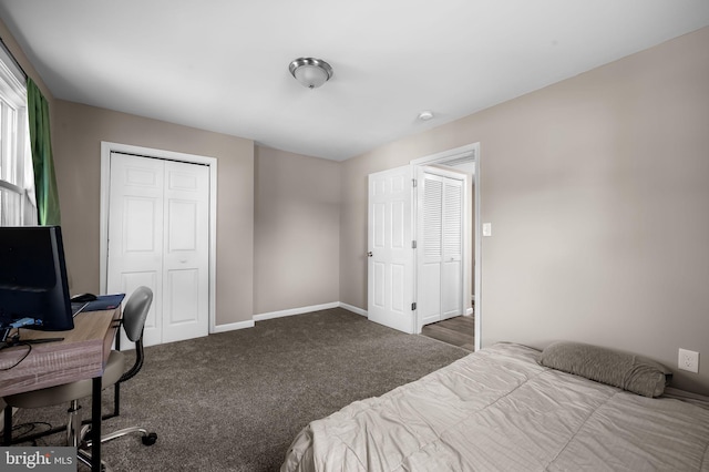 20 Village Rd, Baltimore, MD 21208 - bedroom featuring carpet flooring, a closet, and an office area