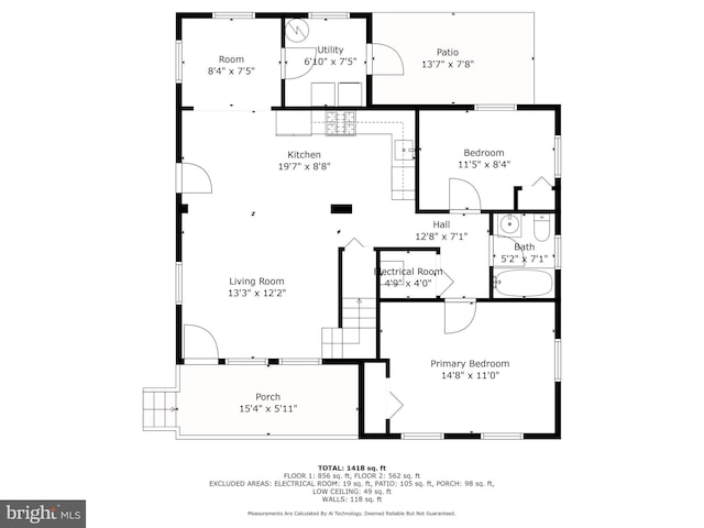 20 Village Rd, Baltimore, MD 21208 - view of home floor plan