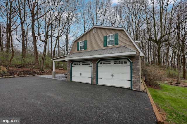 114 Moore Ln, Gap, PA 17527 - garage with asphalt driveway