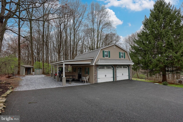 114 Moore Ln, Gap, PA 17527 - garage with a shed and driveway