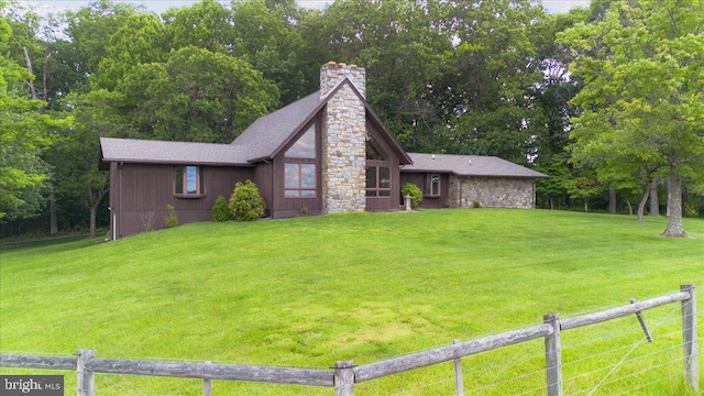 12549 Jesse Smith Rd, Mount Airy, MD 21771 - view of front of home featuring a chimney and stone siding