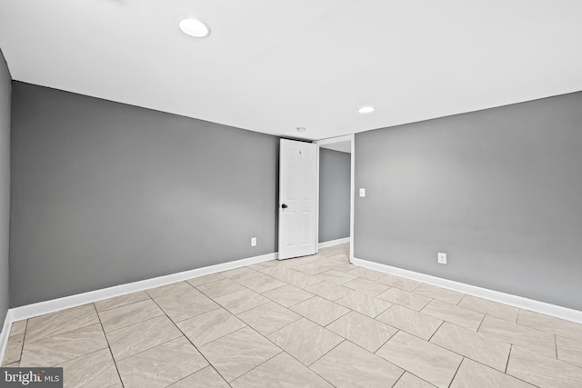 2521 Moore Ave, Baltimore, MD 21234 - spare room with recessed lighting and baseboards