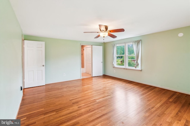 46 Misty Ln, Stafford, VA 22556 - unfurnished bedroom featuring light wood-type flooring, baseboards, and a ceiling fan