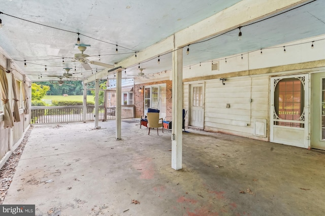 46 Misty Ln, Stafford, VA 22556 - view of patio with a ceiling fan