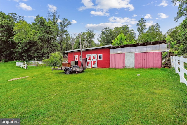46 Misty Ln, Stafford, VA 22556 - view of outbuilding featuring view of wooded area