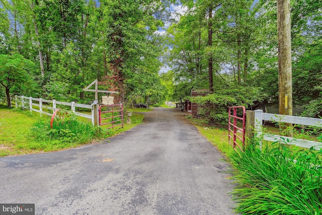 46 Misty Ln, Stafford, VA 22556 - view of asphalt driveway with a gated entry