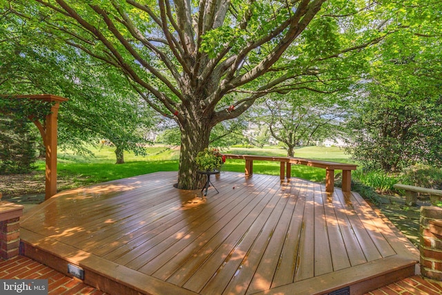 826 Bent Creek Dr, Lititz, PA 17543 - wooden deck with a lawn