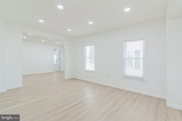 395 Main St, Cedarville, NJ 08311 - spare room with light wood-style flooring, recessed lighting, and baseboards