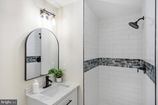 214 Kennard Ave, Edgewood, MD 21040 - bathroom with vanity and a tile shower