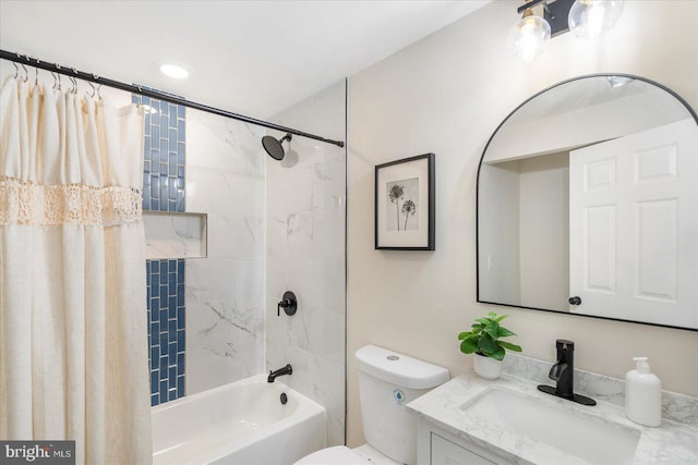 214 Kennard Ave, Edgewood, MD 21040 - full bath with vanity, shower / tub combo, and toilet