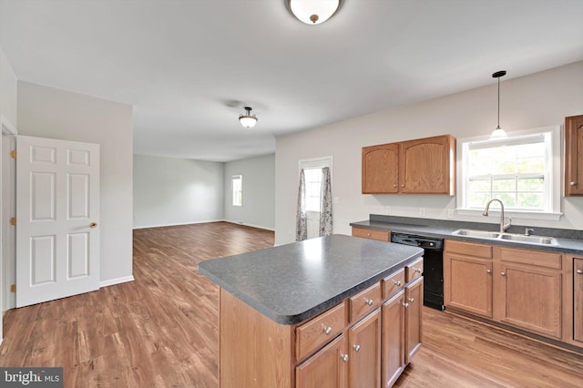 82 Grayson Ave, East Earl, PA 17519 - kitchen with dishwasher, a sink, dark countertops, and healthy amount of natural light