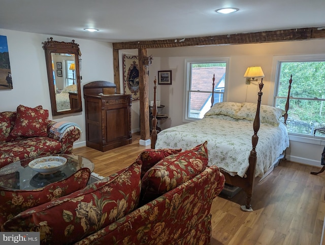 2834 E Boss Arnold Rd, Jefferson, MD 21755 - bedroom featuring light wood finished floors, baseboards, and recessed lighting