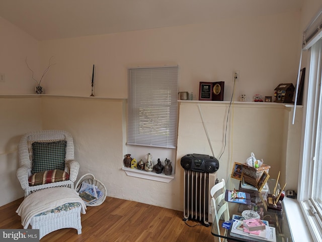 2834 E Boss Arnold Rd, Jefferson, MD 21755 - living area with radiator and wood finished floors