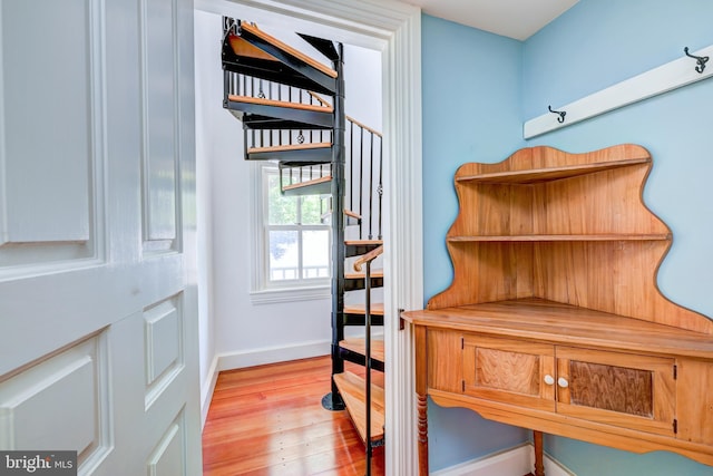 315 Linden Ave, Doylestown, PA 18901 - staircase featuring baseboards and wood finished floors