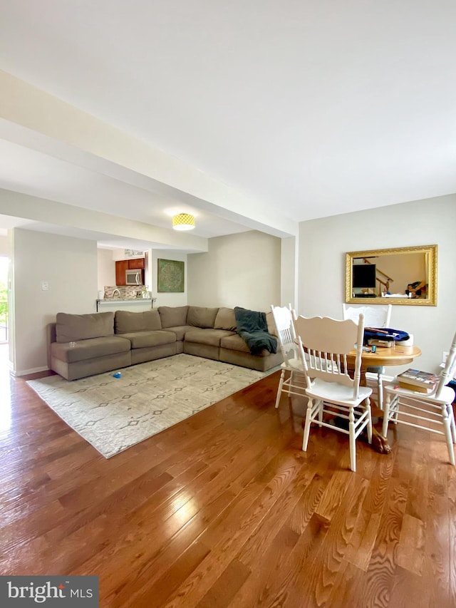 6600 Brave Ct, Haymarket, VA 20169 - living area featuring wood finished floors