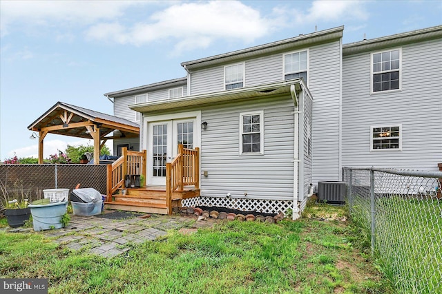 96 Billerbeck St, New Oxford, PA 17350 - back of property featuring cooling unit and a gazebo