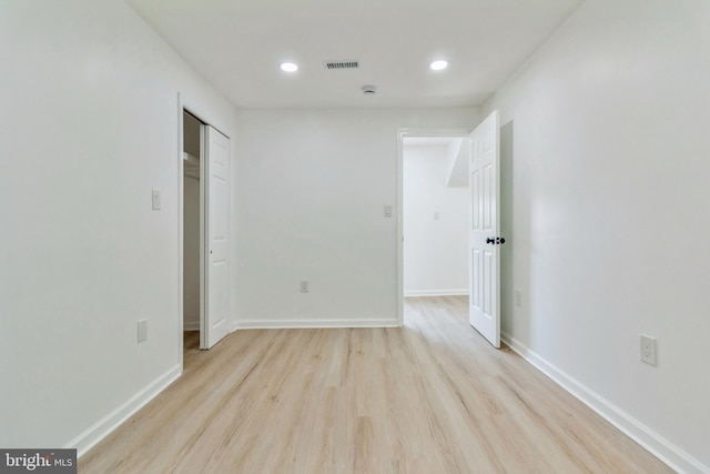 229 Shoemaker Rd, Bridgeton, NJ 08302 - empty room featuring light wood-style flooring, recessed lighting, and baseboards