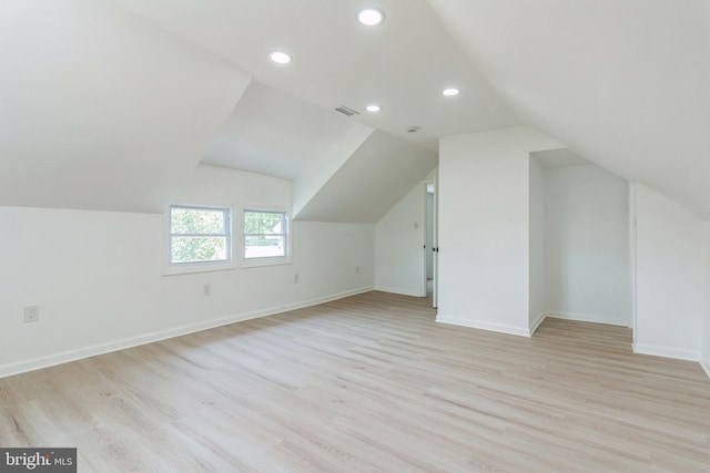 229 Shoemaker Rd, Bridgeton, NJ 08302 - bonus room with light wood-type flooring, recessed lighting, lofted ceiling, and baseboards