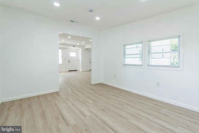 229 Shoemaker Rd, Bridgeton, NJ 08302 - unfurnished room with light wood-style floors, recessed lighting, and baseboards