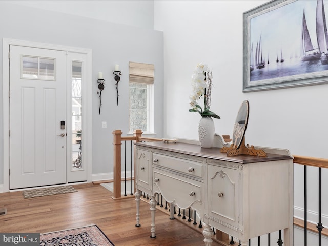 103 Titmouse Ct, Lake Frederick, VA 22630 - foyer entrance featuring light wood finished floors and baseboards