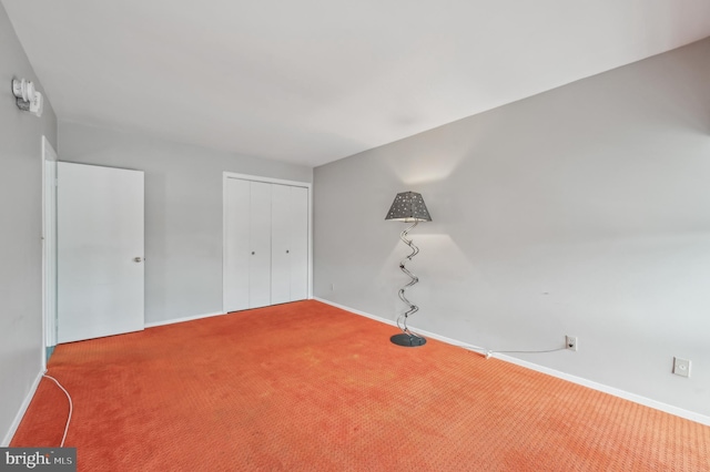 3601 Clarks Ln Unit 424, Baltimore, MD 21215 - unfurnished bedroom with carpet floors, a closet, and baseboards
