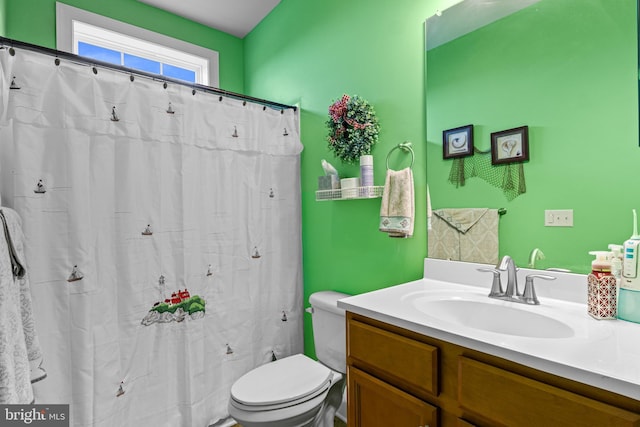 20843 Country Rd, Georgetown, DE 19947 - full bathroom with toilet, vanity, and curtained shower
