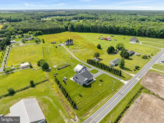 20843 Country Rd, Georgetown, DE 19947 - aerial view of sparsely populated area featuring a heavily wooded area