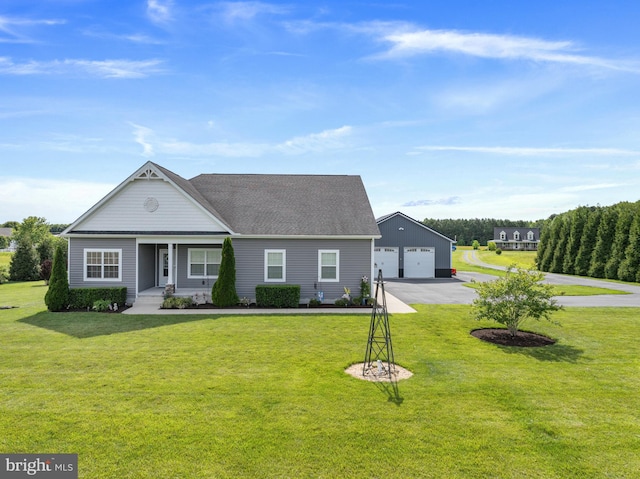 20843 Country Rd, Georgetown, DE 19947 - view of front of home featuring a porch, an outdoor structure, and a front yard