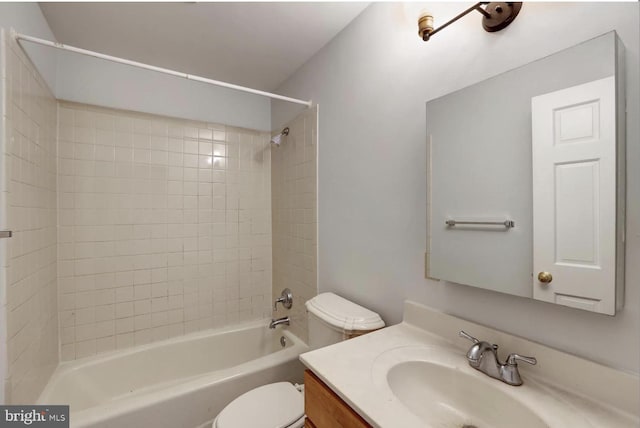 1316 Irving St NW, Washington, DC 20010 - bathroom featuring toilet, vanity, and washtub / shower combination