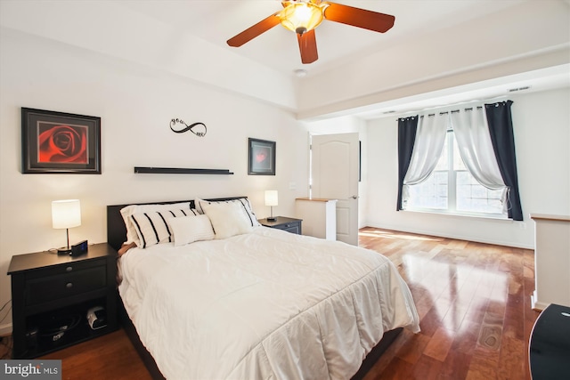 8609 Wintergreen Ct Unit 304, Odenton, MD 21113 - bedroom featuring wood finished floors and a ceiling fan