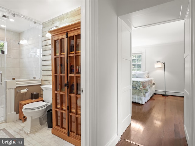8301 Crestridge Rd, Fairfax Station, VA 22039 - full bath with baseboard heating and a shower
