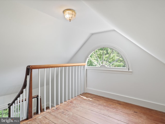 8301 Crestridge Rd, Fairfax Station, VA 22039 - bonus room featuring hardwood / wood-style floors and lofted ceiling