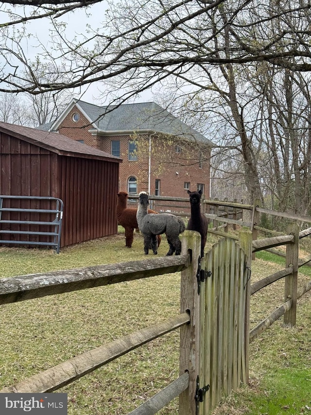 8301 Crestridge Rd, Fairfax Station, VA 22039 - view of yard with an outdoor structure