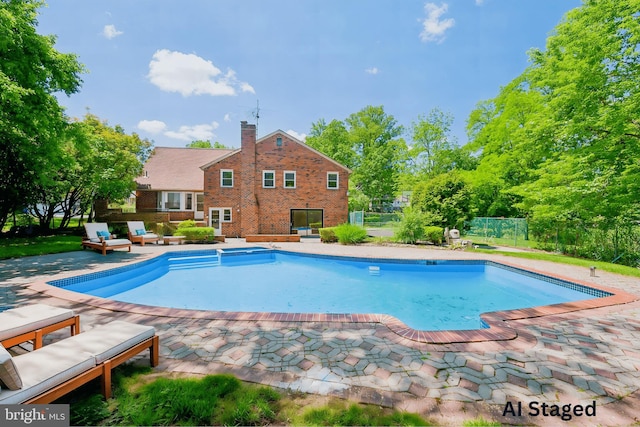 7715 Doe Ln, Glenside, PA 19038 - outdoor pool featuring a patio area and outdoor lounge area