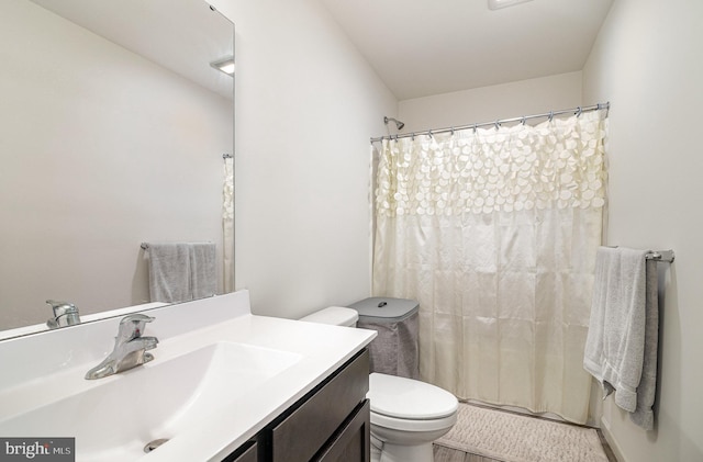6320 Neha Dr, Mechanicsburg, PA 17050 - bathroom with toilet, vanity, and a shower with shower curtain