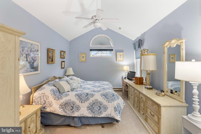 3214 Charing Cross Unit 18, Wilmington, DE 19808 - bedroom featuring vaulted ceiling and light carpet