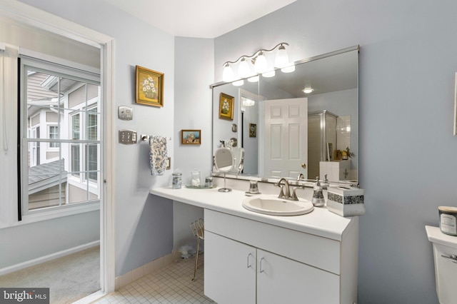 3214 Charing Cross Unit 18, Wilmington, DE 19808 - bathroom with vanity, toilet, and baseboards