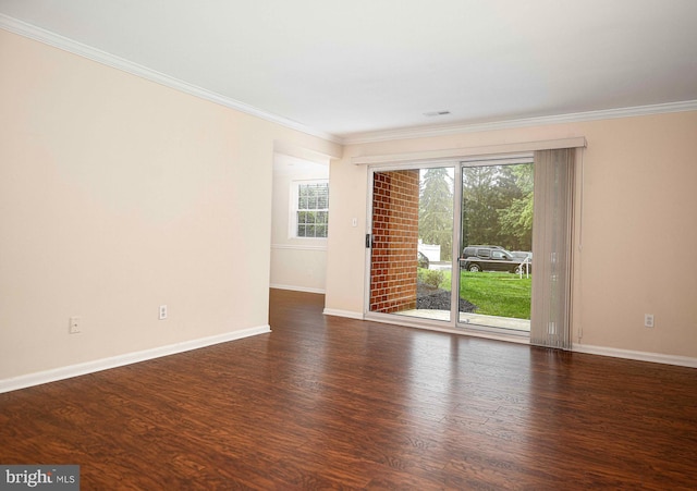 1 Lough Mask Ct Unit 101, Lutherville Timonium, MD 21093 - spare room with ornamental molding, wood finished floors, and baseboards