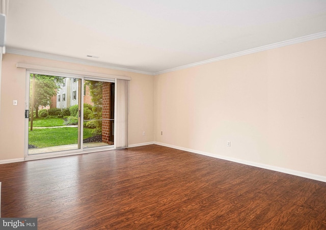 1 Lough Mask Ct Unit 101, Lutherville Timonium, MD 21093 - empty room with wood finished floors, baseboards, and crown molding