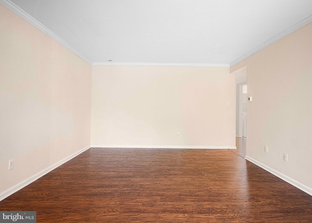 1 Lough Mask Ct Unit 101, Lutherville Timonium, MD 21093 - unfurnished room with ornamental molding, baseboards, and wood finished floors