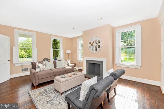 8423 Yellow Springs Rd, Frederick, MD 21702 - living room with baseboards, plenty of natural light, and dark wood finished floors