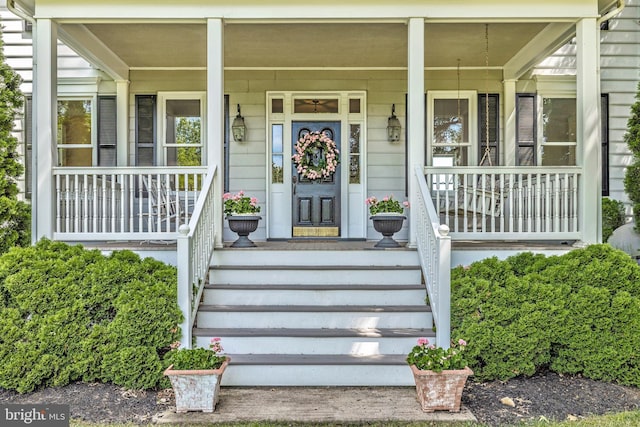 8423 Yellow Springs Rd, Frederick, MD 21702 - property entrance with a porch