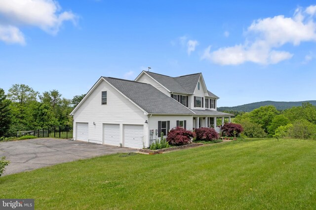9997 Baltimore National Pike, Myersville, MD 21773 - view of front of home featuring asphalt driveway, roof with shingles, and a mountain view