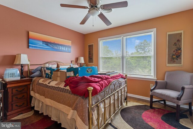 9997 Baltimore National Pike, Myersville, MD 21773 - bedroom with baseboards and ceiling fan